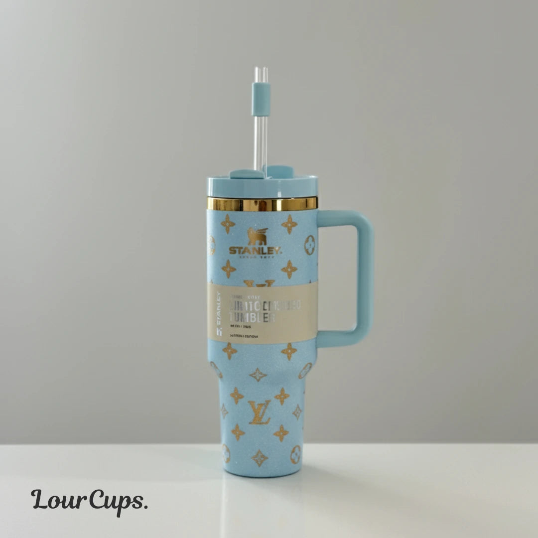 LV™ Light Blue Luxury Tumbler