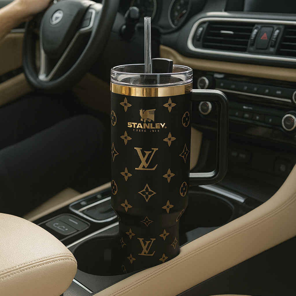 LV™ Matte Black Luxury Tumbler