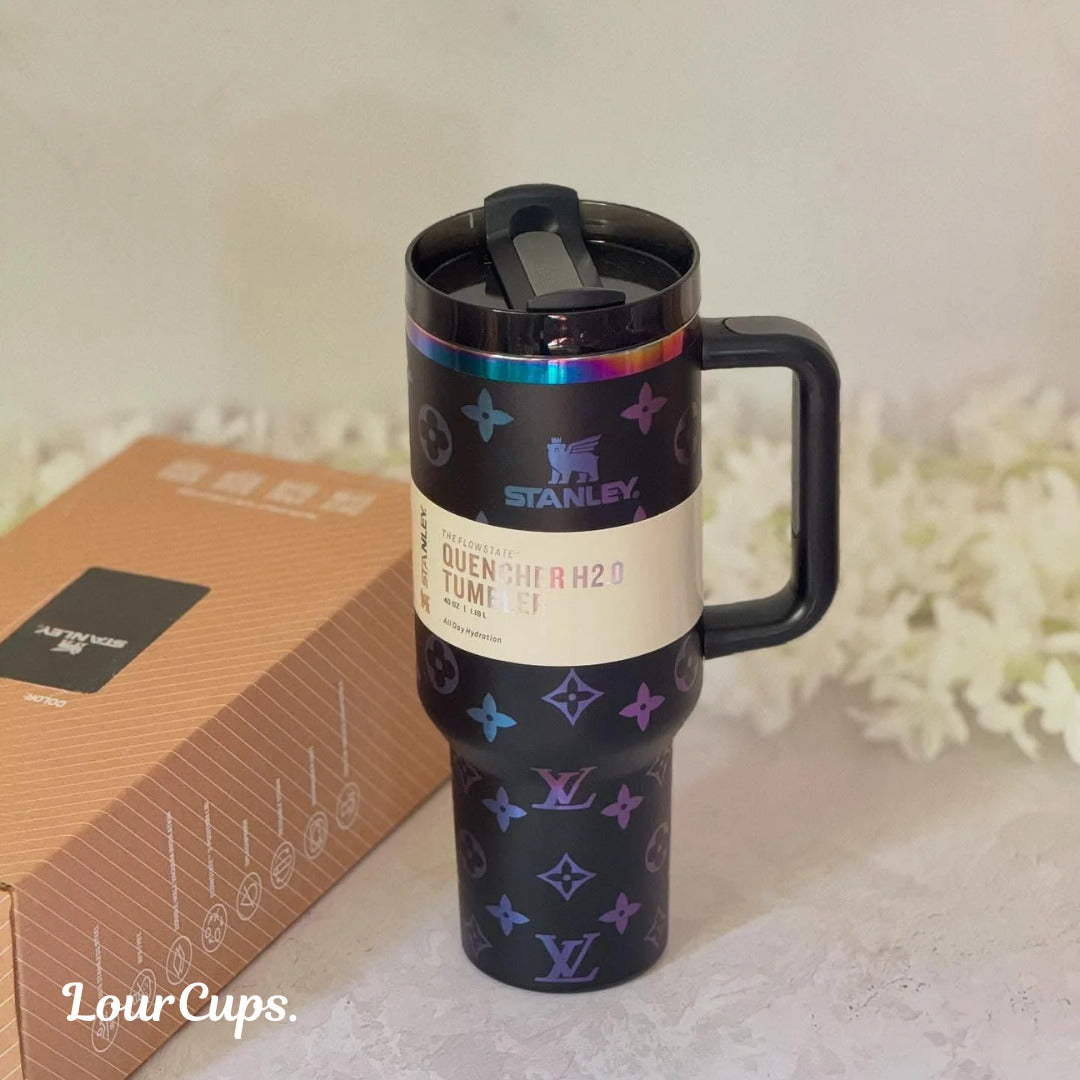 LV™ Rainbow Black Premium Tumbler