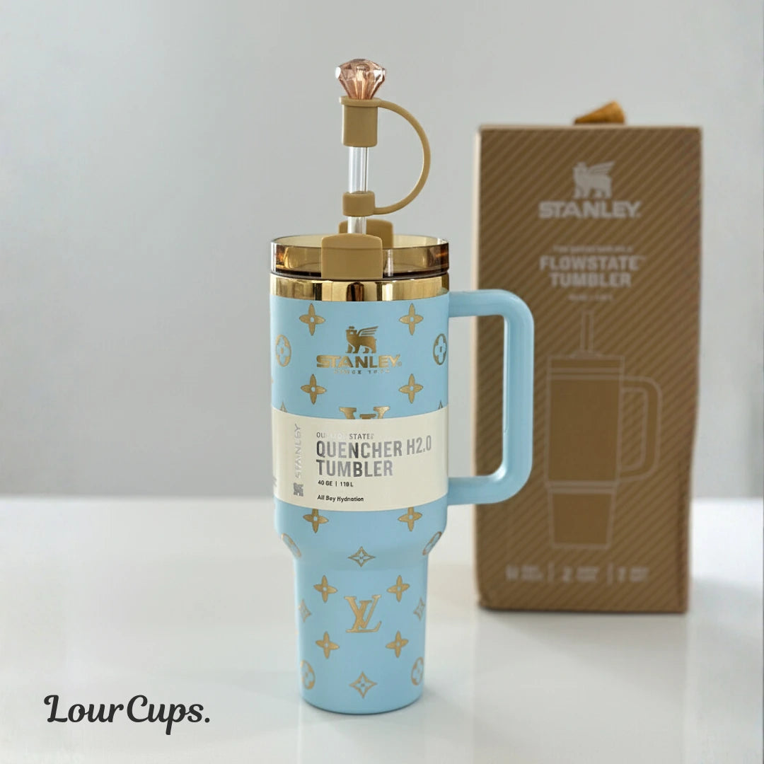 LV™ Light Blue Luxury Tumbler